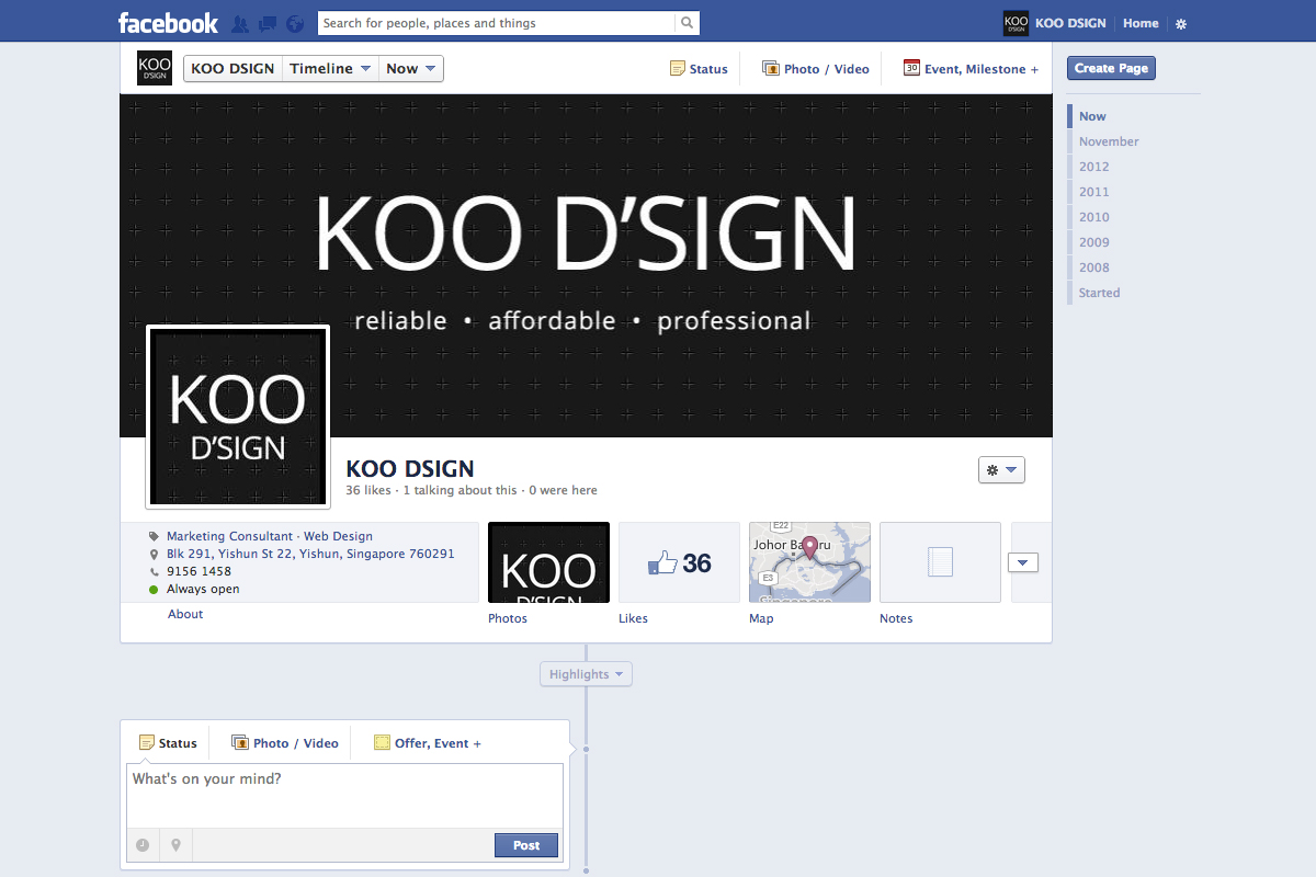 KOO D'SIGN Facebook page