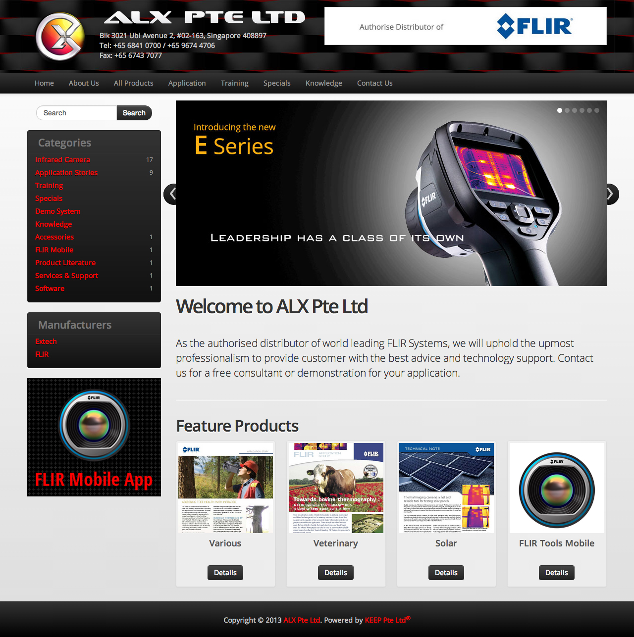 ALX Pte Ltd website homepage